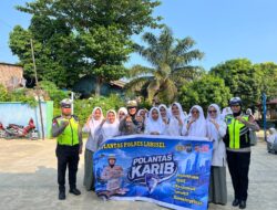 Polantas Labusel Go To School, Tanamkan Budaya Tertib Berlalu Lintas Sejak Dini.