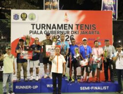 Kementerian ATR/BPN Raih Juara II Beregu Turnamen Tenis Piala Gubernur DKI Jakarta 2026.