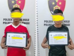 Unit Reskrim Polsek Padang Hulu Ungkap Kasus Begal, Dua Pelaku Diamankan