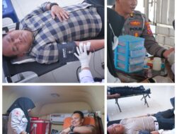 Humas Polres Sahabat Jurnalis, Bripka Sukardi Ajak Media Donor Darah di HUT Polantas ke-71.