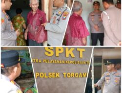 Polsek Torgamba Santuni Warga Yang Menderita Sakit Menahun dan Lansia.